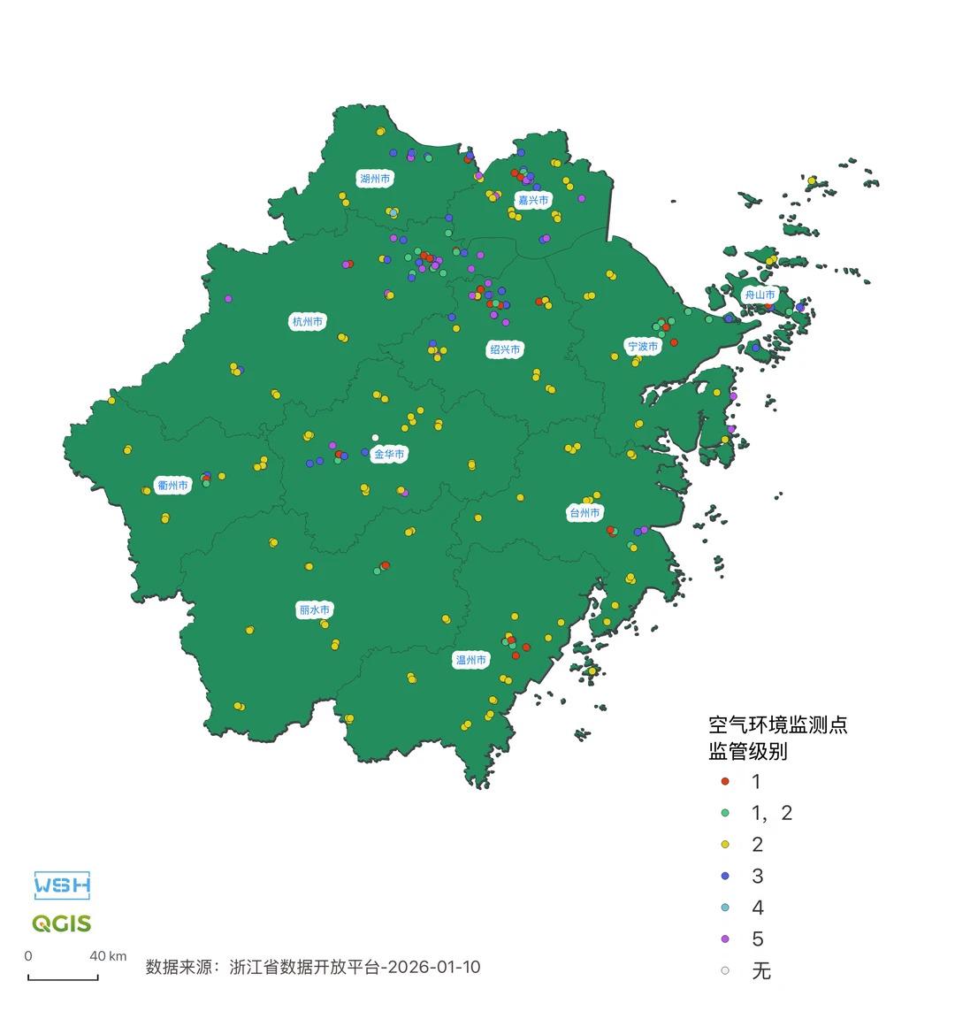 浙江环境监测点分布